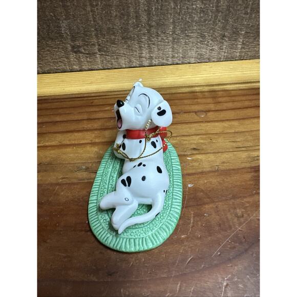 DISNEY ORNAMENT"Waiting For Santa" Dated 1998 101 Dalmatians Rare Grolier In Box - Picture 2 of 6